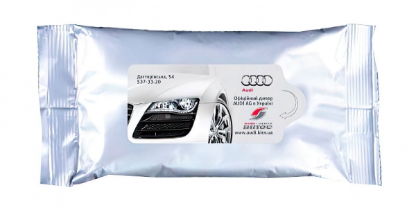 Wet wipes for car dealerships